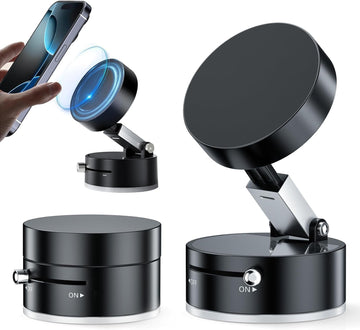 Foldable Vacuum Magnetic Car Phone Holder