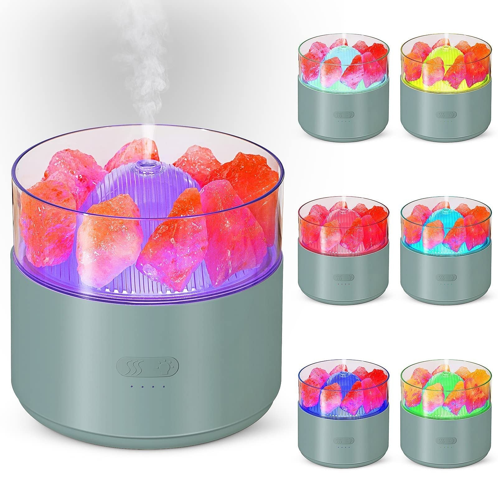 Cool-Mist Impeller Air Humidifier Crystal Salt