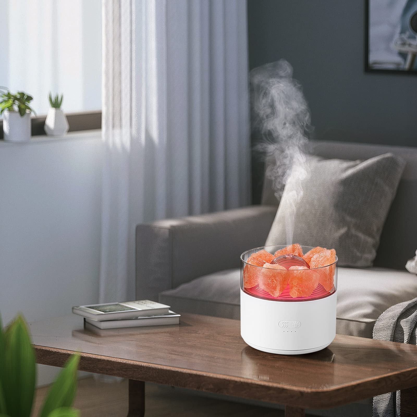 Cool-Mist Impeller Air Humidifier Crystal Salt