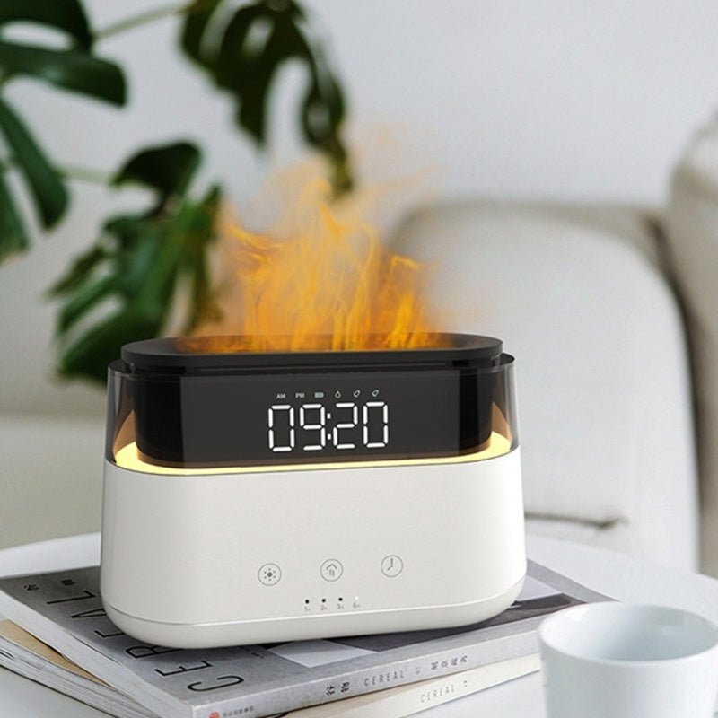 Flame Humidifier With Clock Bedroom Timed Fragrance Spraying Machine