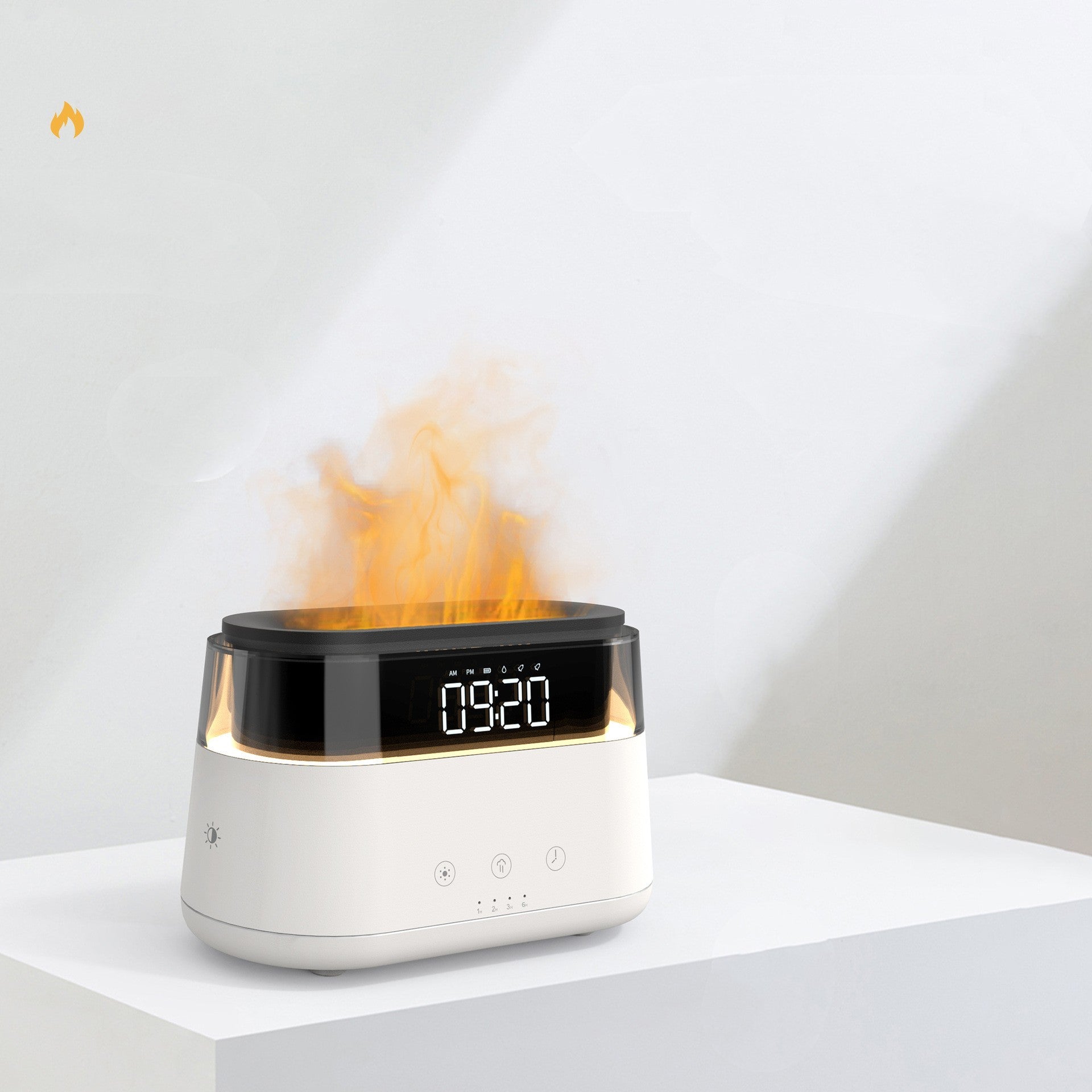 Flame Humidifier With Clock Bedroom Timed Fragrance Spraying Machine