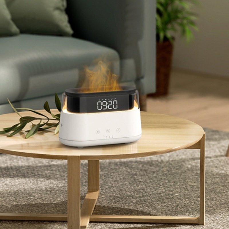 Flame Humidifier With Clock Bedroom Timed Fragrance Spraying Machine