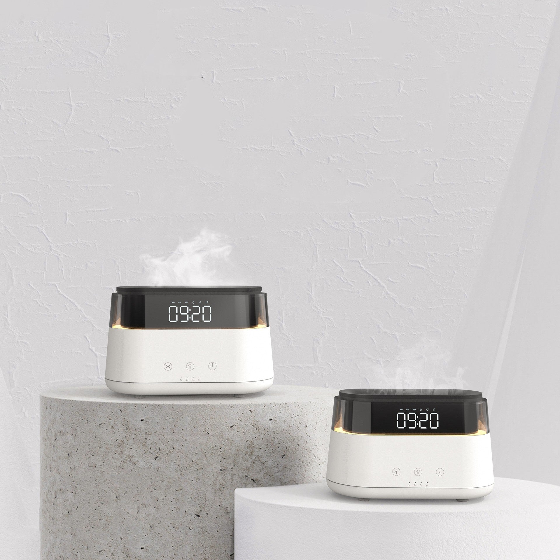 Flame Humidifier With Clock Bedroom Timed Fragrance Spraying Machine