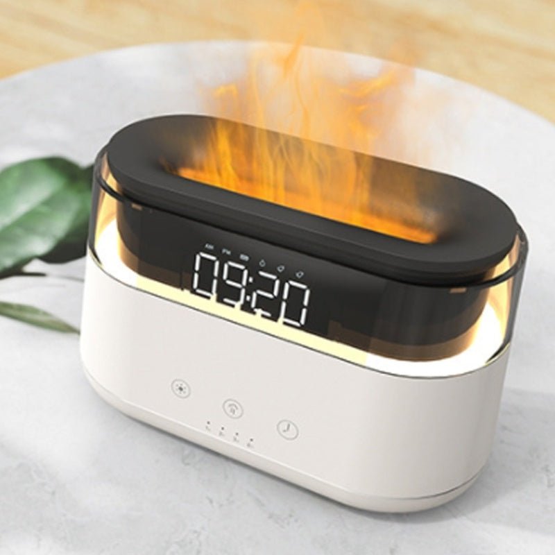 Flame Humidifier With Clock Bedroom Timed Fragrance Spraying Machine