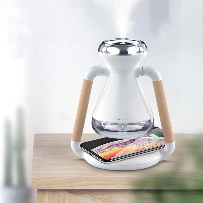 Humidifier USB Wireless Charging Desktop Ultrasonic Spray Aroma Diffuser