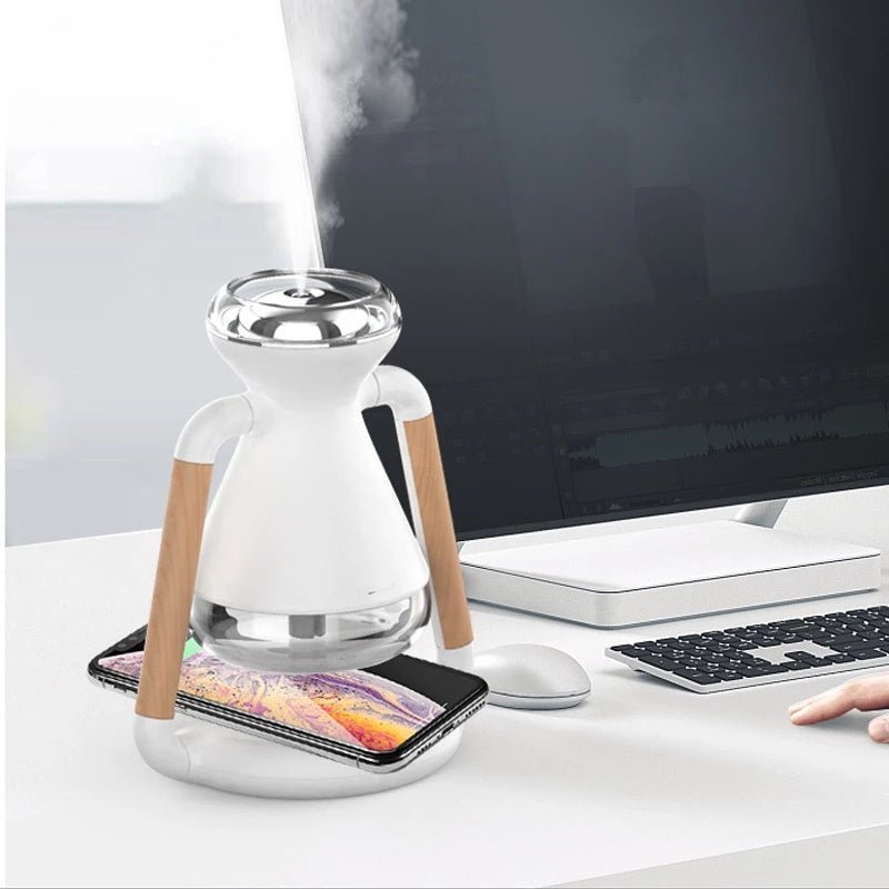 Humidifier USB Wireless Charging Desktop Ultrasonic Spray Aroma Diffuser