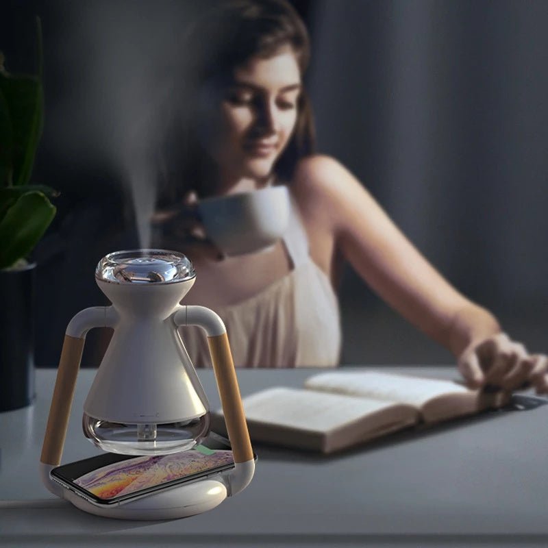 Humidifier USB Wireless Charging Desktop Ultrasonic Spray Aroma Diffuser