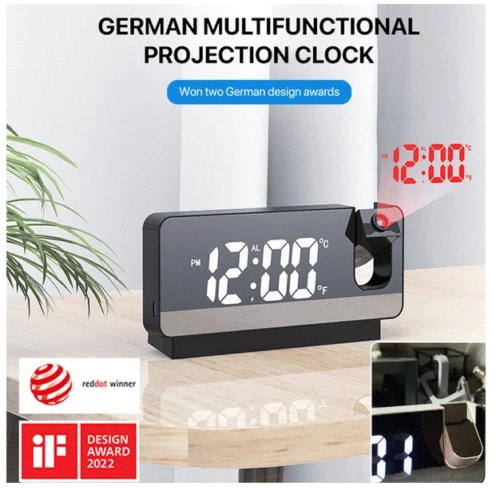 LED Digital Projector Clock