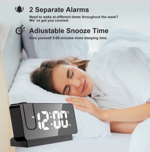 LED Digital Projector Clock