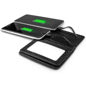 Universal Power Bank Card Holder with android and iOS cable, 4000mAh