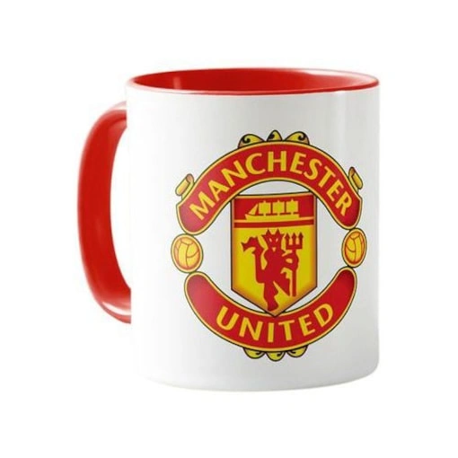 Ceramic Printed Manchester United FC Mug - Multicolour