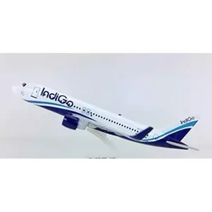 Large Resin Aircraft Model IndiGo A 320 Airlines, 47cm