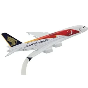 Large Resin Aircraft Model Singapore A 380 Airlines, 45cm