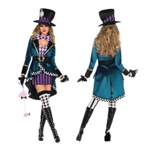 Gaoshi Women's Delightful Mad Hatter Halloween Costume - One Size