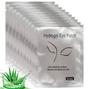 Kovko Eyelash Extension Gel Patches, White, Pack of 100 Pcs