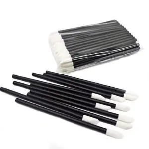 GoWorth Disposable Lipstick Wand Applicator, Black and White, 200 Pcs