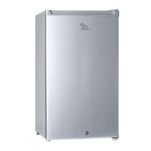 SPJ Single Door Refrigerator, Black, Silver & Inox, 93 Litre