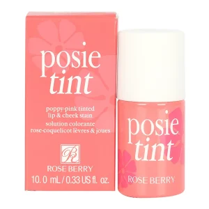Roseberry Posie Tint for Lip & Cheek Stain, 10ml, Coral