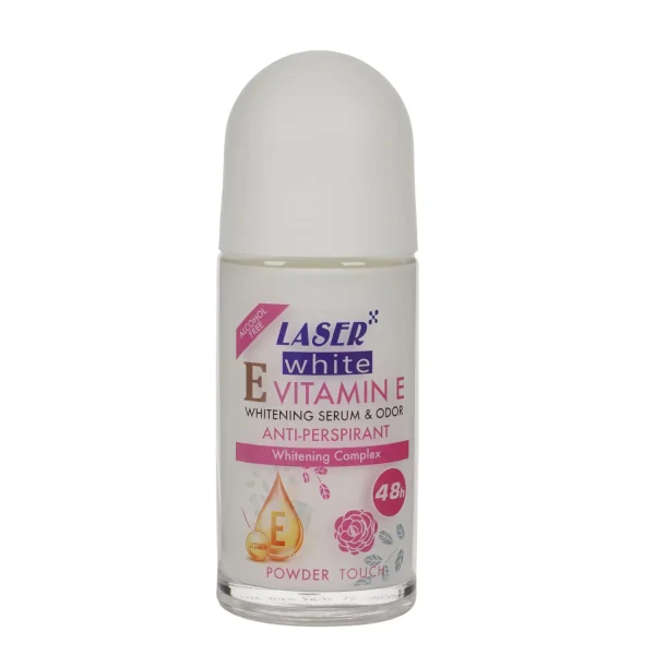 Laser White Vitamin E Whitening Serum & Odor Anti Perspirant, 48 Hours, 50g