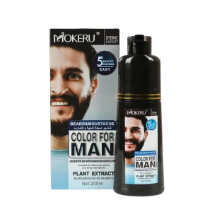 Mokeru Beard & Moustache Color For Men, 200 ml