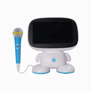 Xinchen ABS Kids Smart Robot X10 with Ear, USB, TF Card, 30 x 16 x 40cm - Blue & White