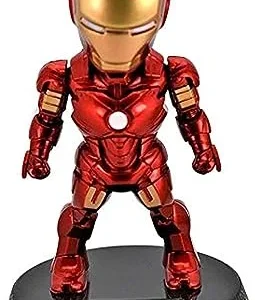 Solar Powered Bobble Head Iron Man Relaxation Action Toy, 5 inch